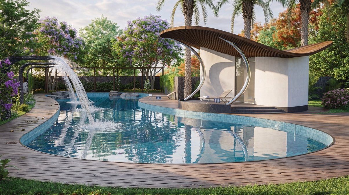 Resort Style Swimming Pool at Vogue Estate
